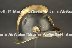 Allemagne, casque en tole de fanfare de sapeurs-pompiers. Germany, sheet-metal helmet from a firefighters' band. — miniature 4