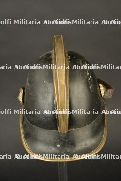 Allemagne, casque en tole de fanfare de sapeurs-pompiers. Germany, sheet-metal helmet from a firefighters' band. — miniature 5