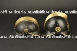 Allemagne, lot de deux casques de sapeurs-pompiers bavarois. Germany, set of two Bavarian firefighter helmets. — photo 5