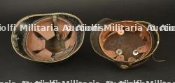 Allemagne, lot de deux casques de sapeurs-pompiers. Germany, set of two firefighter helmets. — miniature 2