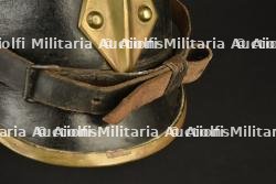 Allemagne, lot de deux casques de pompiers, dont un de Schwarzbourg-Rudolstadt. Germany, set of two firefighter helmets, including one from Schwarzburg-Rudolstadt. — miniature 6