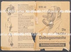 Allemagne, masques a gaz de la Luftschutz de la Seconde Guerre mondiale. Germany, Second World War Luftschutz gas masks. — photo 10