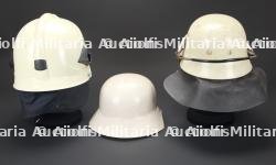 Allemagne, lot de trois casques de sapeurs-pompiers des annees 1960 a 2000. Germany, set of three firefighter helmets dating from the 1960s to the 2000s. — photo 4