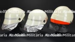 Allemagne, lot de trois casques de sapeurs-pompiers des annees 1990. Germany, set of three 1990s firefighter helmets. — photo 3