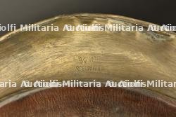 Alsace, lot de trois casques de pompiers en cuivre. Alsace, set of three copper firefighter helmets. — miniature 3