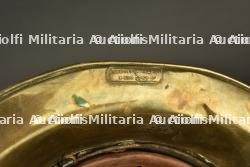Alsace-Lorraine, lot de deux casques de sapeurs-pompiers. Alsace-Lorraine, set of two firefighter helmets. — photo 3
