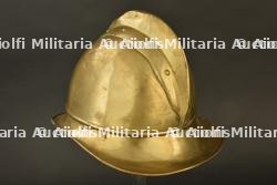 Alsace, casque de sapeur-pompier de Harskirchen. Alsace, Harskirchen firefighter helmet. — miniature 2