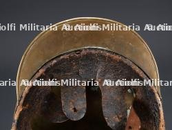 Autriche, casque en cuivre d'officier de sapeurs-pompiers volontaires, debut du XXe siecle. Austria, copper volunteer fire officer's helmet, early 20th century. — photo 10