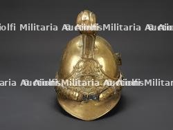 Belgique, casque de sapeur-pompier de la ville d'Arlon, vers 1860. Belgium, firefighter helmet from the town of Arlon, circa 1860.