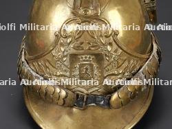Belgique, casque de sapeur-pompier de la ville d'Arlon, vers 1860. Belgium, firefighter helmet from the town of Arlon, circa 1860. — photo 4
