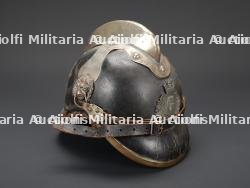 Belgique, casque de sapeur-pompier d'une ville dont le nom commence par G. Belgium, firefighter helmet from a town whose name begins with G. — miniature 2