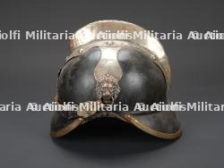 Belgique, casque de sapeur-pompier d'une ville dont le nom commence par G. Belgium, firefighter helmet from a town whose name begins with G. — miniature 5