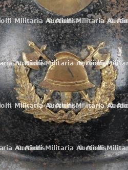 Belgique, lot de trois casques de sapeurs-pompiers. Belgium, set of three firefighter helmets. — miniature 5