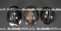 Belgique, lot de trois casques de sapeurs-pompiers. Belgium, set of three firefighter helmets. — miniature 9