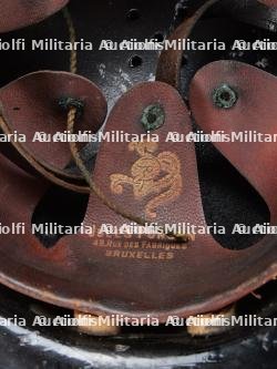 Belgique, lot de trois casques de sapeurs-pompiers. Belgium, set of three firefighter helmets. — miniature 11