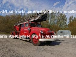 Belgique, camion de pompiers Chevrolet 6700 de 1952 avec grande echelle. Belgium, 1952 Chevrolet 6700 fire engine with aerial ladder. — photo 2