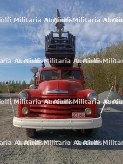 Belgique, camion de pompiers Chevrolet 6700 de 1952 avec grande echelle. Belgium, 1952 Chevrolet 6700 fire engine with aerial ladder. — photo 7