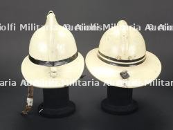 Belgique, lot de deux casques de sapeurs-pompiers de Liege. Belgium, set of two Liege firefighter helmets. — miniature 7