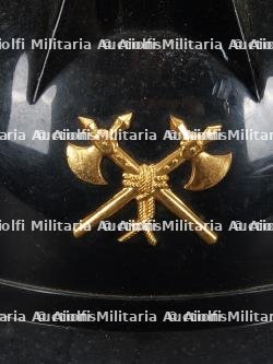 Belgique, lot de quatre casques de sapeurs-pompiers des annees 1980. Belgium, set of four 1980s firefighter helmets. — miniature 19