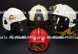 Belgique, lot de quatre casques modernes de sapeurs-pompiers. Belgium, set of four modern firefighter helmets. — photo 1
