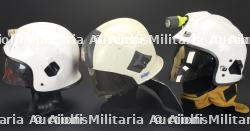 Belgique, lot de quatre casques modernes de sapeurs-pompiers. Belgium, set of four modern firefighter helmets. — miniature 6
