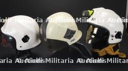Belgique, lot de quatre casques modernes de sapeurs-pompiers. Belgium, set of four modern firefighter helmets. — miniature 7