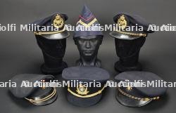 Belgique, lot de six coiffures de sapeurs-pompiers. Belgium, set of six firefighter headpieces.