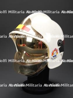 Belgique, casque Gallet F1 des sapeurs-pompiers de Bruxelles. Belgium, Brussels fire brigade Gallet F1 helmet.