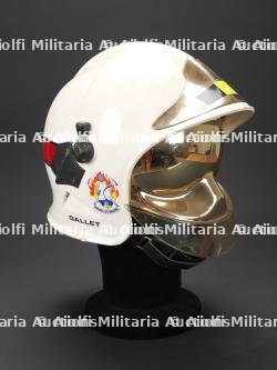 Belgique, casque Gallet F1 des sapeurs-pompiers de Bruxelles. Belgium, Brussels fire brigade Gallet F1 helmet. — photo 2
