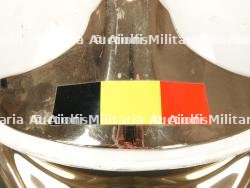 Belgique, casque Gallet F1 des sapeurs-pompiers de Bruxelles. Belgium, Brussels fire brigade Gallet F1 helmet. — miniature 4