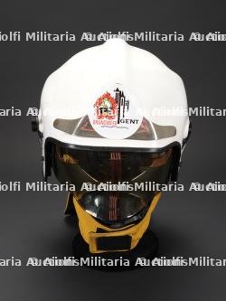 Belgique, casque Pacific F7 des pompiers de Gand. Belgium, Ghent fire brigade Pacific F7 helmet. — miniature 3