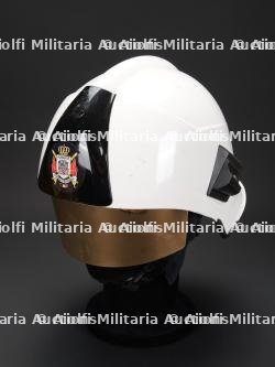Belgique, casque de sapeur-pompier Drager HPS 6100. Belgium, Drager HPS 6100 firefighter helmet.