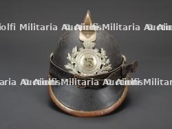 Boheme-Moravie, casque de sapeur-pompier du debut du XXe siecle. Bohemia-Moravia, early 20th-century firefighter helmet. — miniature 3