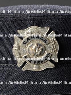 Canada, lot de deux casquettes de sapeurs-pompiers. Canada, set of two firefighter peaked caps. — miniature 6