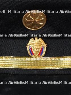 Colombie, casquette d'officier de sapeurs-pompiers. Colombia, firefighter officer's peaked cap. — miniature 4