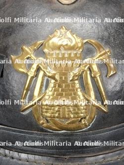 Espagne, casque de sapeur-pompier. Spain, firefighter helmet. — miniature 5