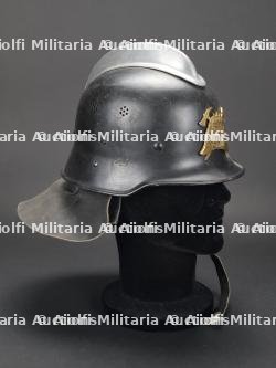 Espagne, casque de sapeur-pompier de Madrid. Spain, Madrid firefighter helmet. — miniature 2