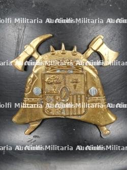 Espagne, casque de sapeur-pompier de Madrid. Spain, Madrid firefighter helmet. — photo 4