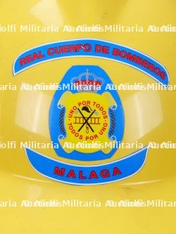 Espagne, lot de deux casques de sapeurs-pompiers. Spain, set of two firefighter helmets. — miniature 5