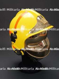 Espagne, casque Gallet F1 des sapeurs-pompiers de Seville. Spain, Gallet F1 helmet of the Seville fire brigade. — miniature 2