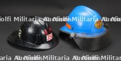 etats-Unis, lot de quatre casques de sapeurs-pompiers des etats du Sud. United States, set of four firefighter helmets from the Southern states. — miniature 8