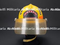 etats-Unis, casque de pompier Fire Rescue de l'US Air Force. United States, US Air Force Fire Rescue firefighter helmet. — photo 3