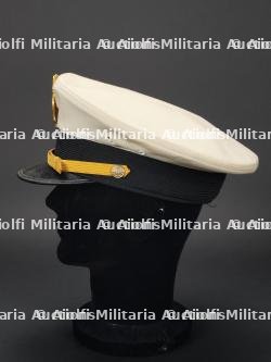 etats-Unis, casquette a visiere de chef des pompiers de l'United States Naval Academy. United States, US Naval Academy Fire Chief peaked cap. — miniature 5