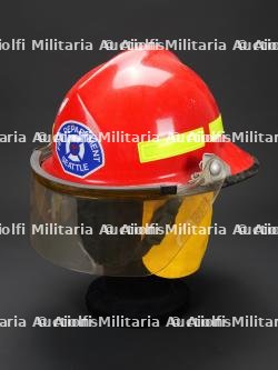 etats-Unis, casque de sapeur-pompier de Seattle. United States, Seattle firefighter helmet. — photo 1