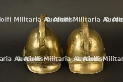 France, lot de deux casques de sapeurs-pompiers, modeles 1830-1848. France, set of two firefighter helmets, 1830–1848 models. — miniature 10