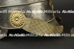 France, casquette de feu et casque de pompier en tole. France, fire cap and sheet-metal firefighter helmet. — miniature 3