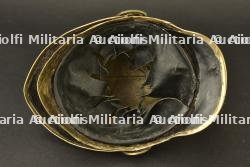 France, casque de sapeur-pompier modele 1852 de Granges-le-Bourg, en Haute-Saone. France, model 1852 firefighter helmet from Granges-le-Bourg, Haute-Saone. — miniature 2