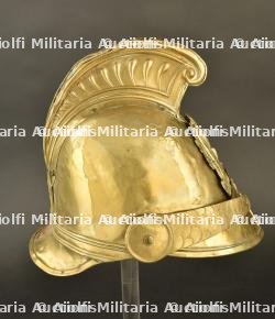 France, casque de sapeur-pompier modele 1852 de Granges-le-Bourg, en Haute-Saone. France, model 1852 firefighter helmet from Granges-le-Bourg, Haute-Saone. — photo 4