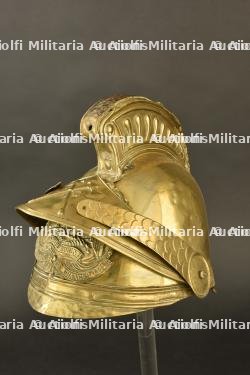 France, casque de sapeur-pompier modele 1852 de Granges-le-Bourg, en Haute-Saone. France, model 1852 firefighter helmet from Granges-le-Bourg, Haute-Saone. — photo 10