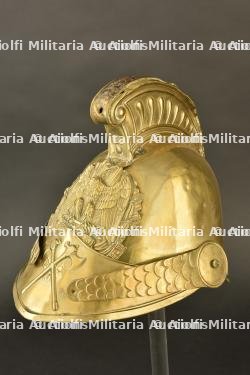 France, casque de sapeur-pompier modele 1852 de Granges-le-Bourg, en Haute-Saone. France, model 1852 firefighter helmet from Granges-le-Bourg, Haute-Saone. — miniature 11